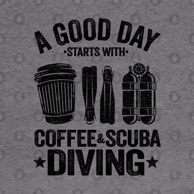 Scuba Diving & Coffee Quotes Funny Divers Gift by Kuehni